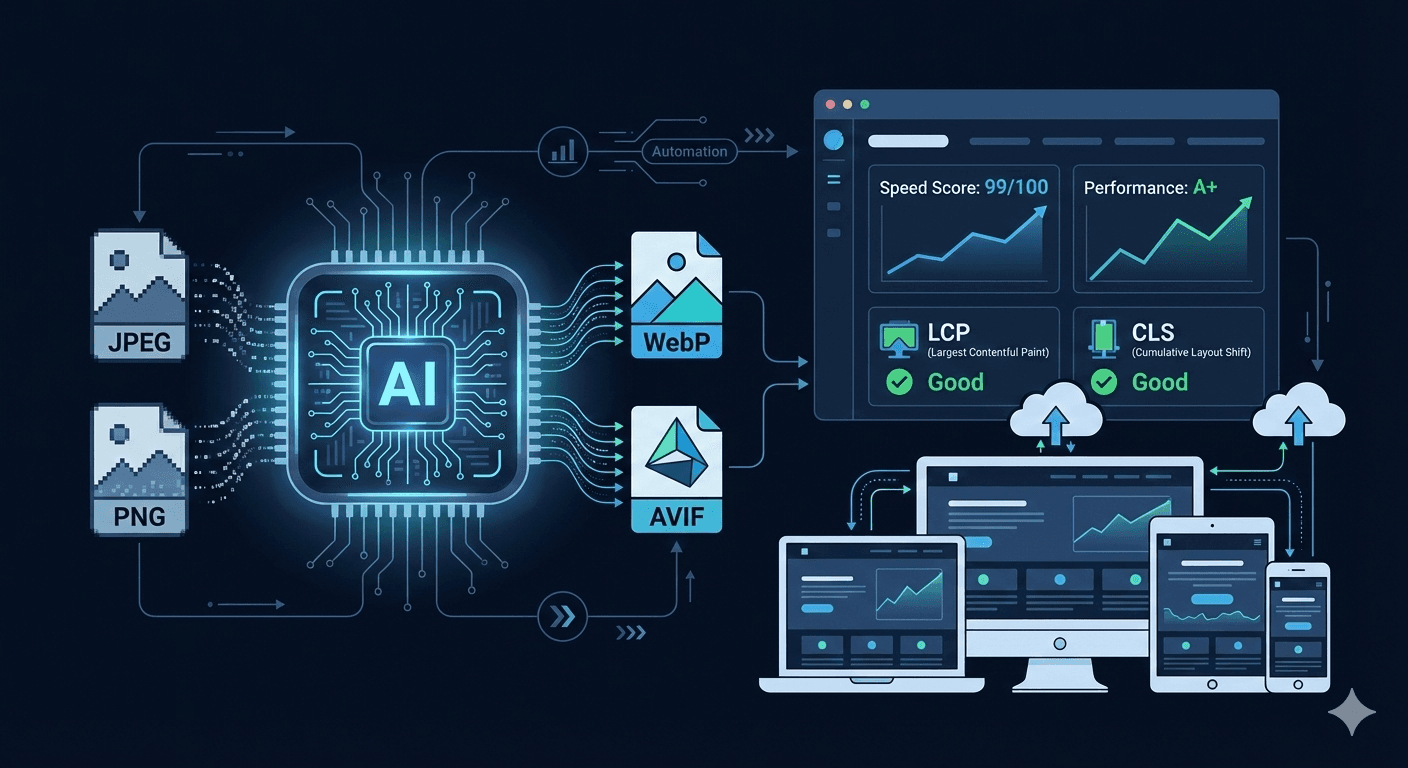 Future image optimization trends with next-gen formats, AI compression, and faster web performance