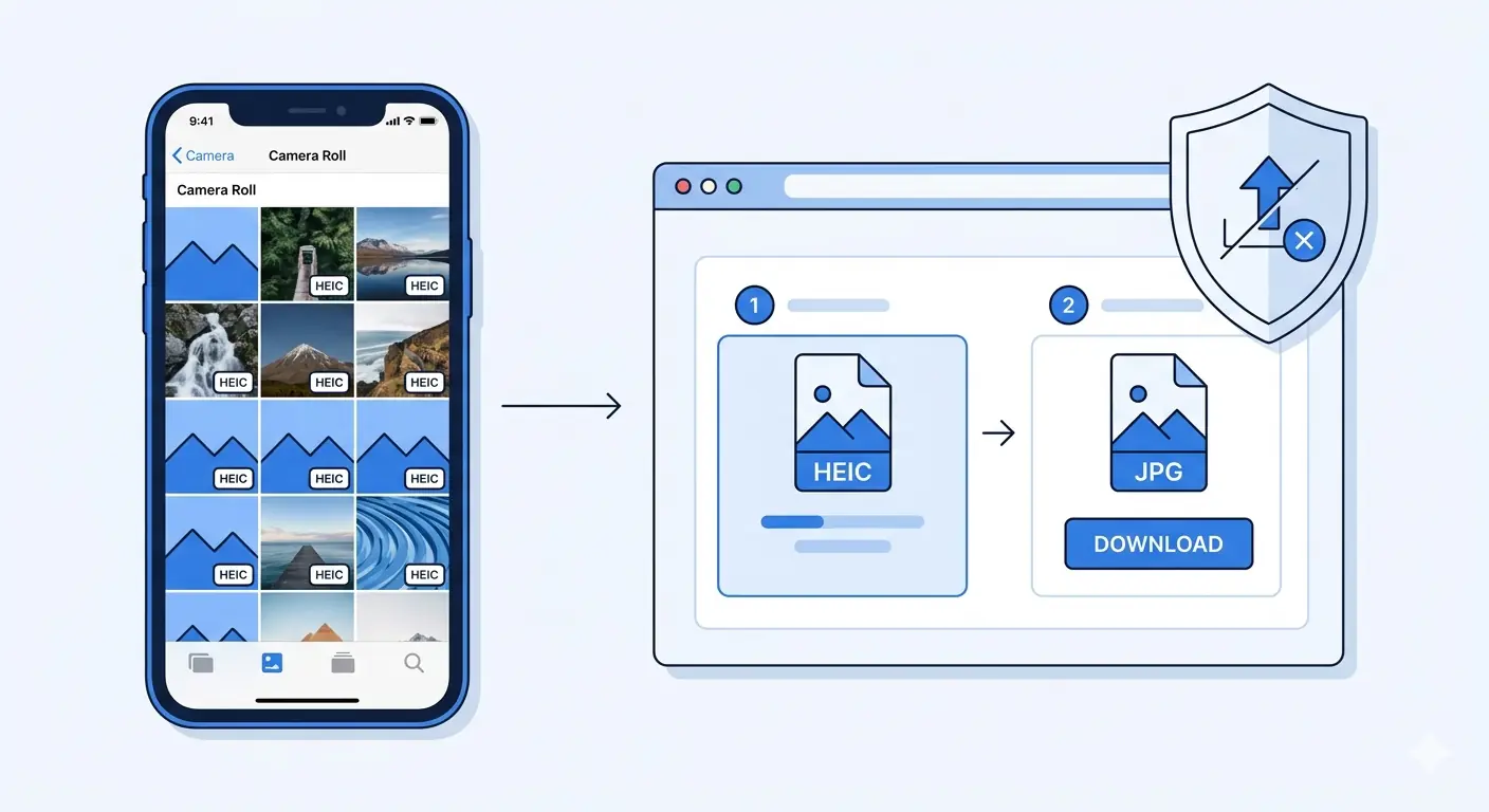How to Convert HEIC to JPG Online for Free (Fast, Private, No Software)